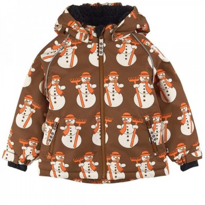 Snowman Patterned Ski Jacket, Snowman Patterned Ski Jacket