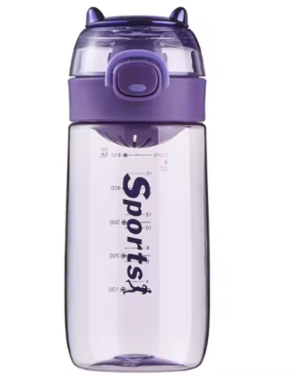 Direct drinking flip water bottle with filter, Direct drinking flip water bottle with filter