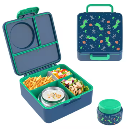 1.8L large capacity leak proof silicone lunch box for students, 1.8L large capacity leak proof silicone lunch box for students