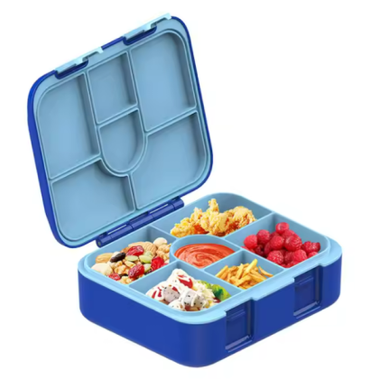 Six compartment children's meal box, reusable bento box, Six compartment children's meal box, reusable bento box