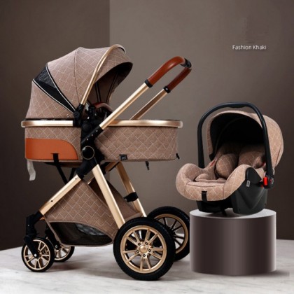 Portable Child Stroller, A portable child stroller that can sit, lie down and be folded