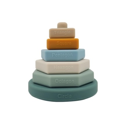 Silicone ring Stack Baby toys Stack blocks for toddlers, Silicone ring Stack Baby toys Stack blocks for toddlers 6 to 12 months sense build toy stack