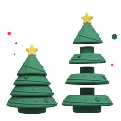 Silicone Christmas tree Jenga children’s color cognitive puzzle toy early education enlight, Silicone Christmas tree Jenga children’s color cognitive puzzle toy early education enlight